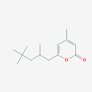 molecular formula C14H22O2 B041128 4-甲基-6-(2,4,4-三甲基戊基)-2H-吡喃-2-酮 CAS No. 50650-75-4
