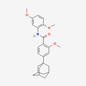 molecular formula C26H31NO4 B4112803 4-(1-adamantyl)-N-(2,5-dimethoxyphenyl)-2-methoxybenzamide 