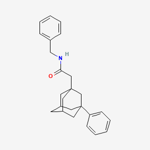 molecular formula C25H29NO B4112815 N-benzyl-2-(3-phenyl-1-adamantyl)acetamide 
