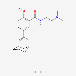 molecular formula C22H33ClN2O2 B4112822 5-(1-adamantyl)-N-[2-(dimethylamino)ethyl]-2-methoxybenzamide hydrochloride 