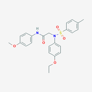 2-{4-ethoxy[(4-methylphenyl)sulfonyl]anilino}-N-(4-methoxyphenyl)acetamide