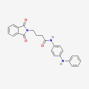 molecular formula C24H21N3O3 B4112866 N-(4-anilinophenyl)-4-(1,3-dioxo-1,3-dihydro-2H-isoindol-2-yl)butanamide 
