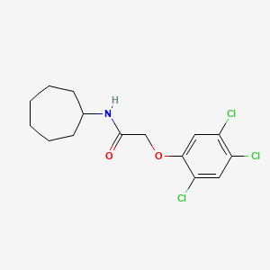 molecular formula C15H18Cl3NO2 B4112875 N-cycloheptyl-2-(2,4,5-trichlorophenoxy)acetamide 
