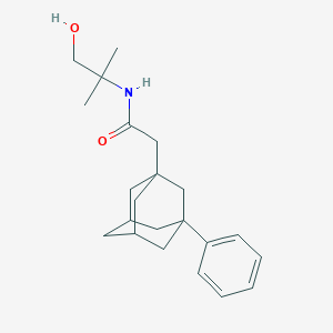molecular formula C22H31NO2 B4112892 N-(2-hydroxy-1,1-dimethylethyl)-2-(3-phenyl-1-adamantyl)acetamide 