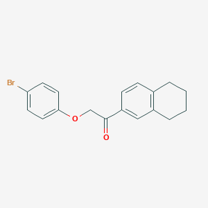 molecular formula C18H17BrO2 B4112906 2-(4-bromophenoxy)-1-(5,6,7,8-tetrahydro-2-naphthalenyl)ethanone 