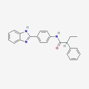 molecular formula C23H21N3O B4112926 N-[4-(1H-benzimidazol-2-yl)phenyl]-2-phenylbutanamide 