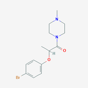 molecular formula C14H19BrN2O2 B4112974 1-[2-(4-bromophenoxy)propanoyl]-4-methylpiperazine 