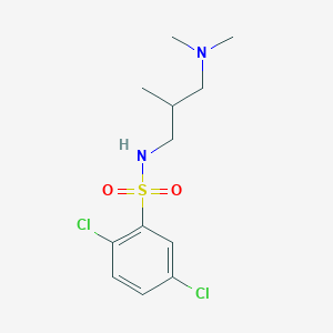 2,5-dichloro-N-[3-(dimethylamino)-2-methylpropyl]benzenesulfonamide