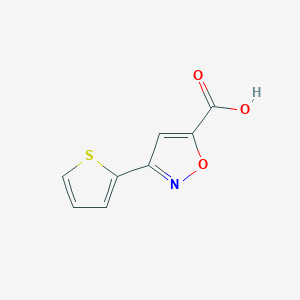 molecular formula C8H5NO3S B041130 3-(2-噻吩基)-5-异噁唑甲酸 CAS No. 204910-49-6
