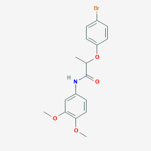 molecular formula C17H18BrNO4 B4113009 2-(4-bromophenoxy)-N-(3,4-dimethoxyphenyl)propanamide 