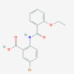 molecular formula C16H14BrNO4 B4113033 5-bromo-2-[(2-ethoxybenzoyl)amino]benzoic acid 