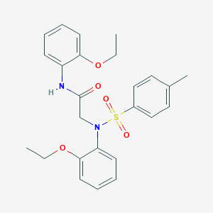 2-{2-ethoxy[(4-methylphenyl)sulfonyl]anilino}-N-(2-ethoxyphenyl)acetamide