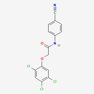 molecular formula C15H9Cl3N2O2 B4113093 N-(4-cyanophenyl)-2-(2,4,5-trichlorophenoxy)acetamide 