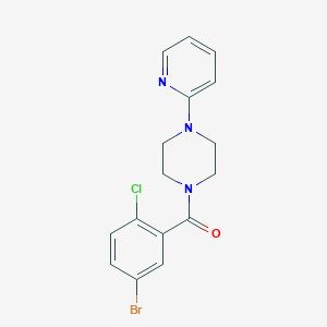 molecular formula C16H15BrClN3O B4113144 1-(5-bromo-2-chlorobenzoyl)-4-(2-pyridinyl)piperazine 