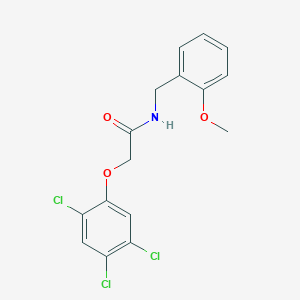 molecular formula C16H14Cl3NO3 B4113152 N-(2-methoxybenzyl)-2-(2,4,5-trichlorophenoxy)acetamide 
