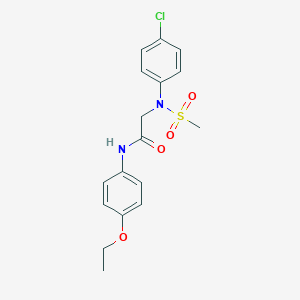 2-[4-chloro(methylsulfonyl)anilino]-N-(4-ethoxyphenyl)acetamide