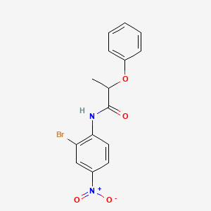 molecular formula C15H13BrN2O4 B4113162 N-(2-bromo-4-nitrophenyl)-2-phenoxypropanamide 