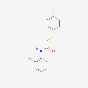 molecular formula C17H19NOS B411318 N-(2,4-dimethylphenyl)-2-[(4-methylphenyl)sulfanyl]acetamide 