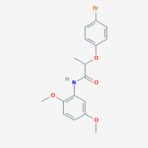 molecular formula C17H18BrNO4 B4113218 2-(4-bromophenoxy)-N-(2,5-dimethoxyphenyl)propanamide 