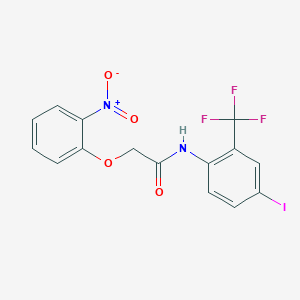 N-[4-iodo-2-(trifluoromethyl)phenyl]-2-(2-nitrophenoxy)acetamide