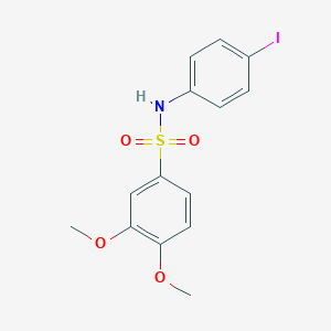 molecular formula C14H14INO4S B411325 N-(4-iodophenyl)-3,4-dimethoxybenzenesulfonamide 