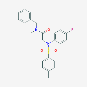 N-benzyl-N~2~-(4-fluorophenyl)-N-methyl-N~2~-[(4-methylphenyl)sulfonyl]glycinamide