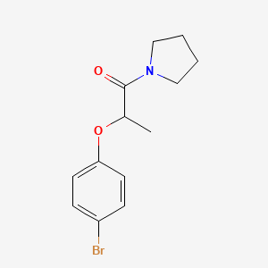 molecular formula C13H16BrNO2 B4113286 1-[2-(4-bromophenoxy)propanoyl]pyrrolidine 