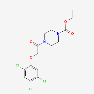 molecular formula C15H17Cl3N2O4 B4113294 ethyl 4-[(2,4,5-trichlorophenoxy)acetyl]-1-piperazinecarboxylate 