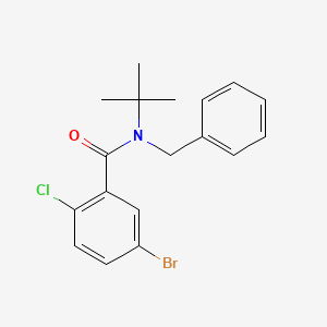 molecular formula C18H19BrClNO B4113320 N-benzyl-5-bromo-N-(tert-butyl)-2-chlorobenzamide 