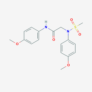 2-[4-methoxy(methylsulfonyl)anilino]-N-(4-methoxyphenyl)acetamide