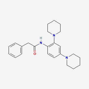molecular formula C24H31N3O B4113334 N-(2,4-di-1-piperidinylphenyl)-2-phenylacetamide 
