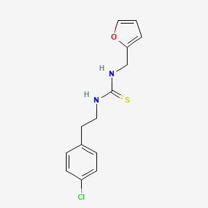 molecular formula C14H15ClN2OS B4113370 N-[2-(4-chlorophenyl)ethyl]-N'-(2-furylmethyl)thiourea 