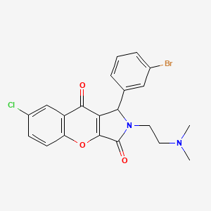 molecular formula C21H18BrClN2O3 B4113377 1-(3-bromophenyl)-7-chloro-2-[2-(dimethylamino)ethyl]-1,2-dihydrochromeno[2,3-c]pyrrole-3,9-dione 