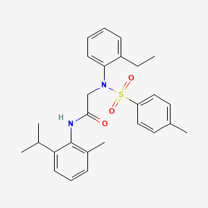 molecular formula C27H32N2O3S B4113391 N~2~-(2-ethylphenyl)-N~1~-(2-isopropyl-6-methylphenyl)-N~2~-[(4-methylphenyl)sulfonyl]glycinamide 