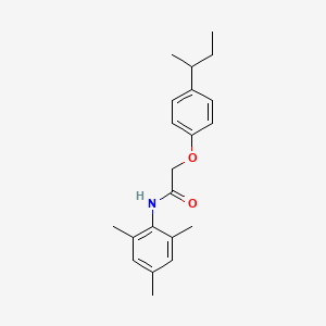 molecular formula C21H27NO2 B4113436 2-(4-sec-butylphenoxy)-N-mesitylacetamide 