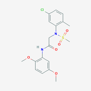 N~2~-(5-chloro-2-methylphenyl)-N-(2,5-dimethoxyphenyl)-N~2~-(methylsulfonyl)glycinamide