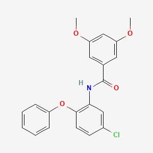 molecular formula C21H18ClNO4 B4113444 N-(5-chloro-2-phenoxyphenyl)-3,5-dimethoxybenzamide 