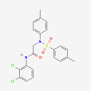 molecular formula C22H20Cl2N2O3S B4113465 N~1~-(2,3-dichlorophenyl)-N~2~-(4-methylphenyl)-N~2~-[(4-methylphenyl)sulfonyl]glycinamide 