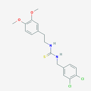 molecular formula C18H20Cl2N2O2S B4113478 N-(3,4-dichlorobenzyl)-N'-[2-(3,4-dimethoxyphenyl)ethyl]thiourea 