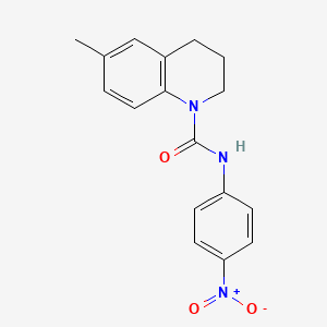 molecular formula C17H17N3O3 B4113494 6-methyl-N-(4-nitrophenyl)-3,4-dihydro-1(2H)-quinolinecarboxamide 
