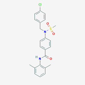 4-[(4-chlorobenzyl)(methylsulfonyl)amino]-N-(2,6-dimethylphenyl)benzamide