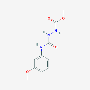 molecular formula C10H13N3O4 B4113526 methyl 2-{[(3-methoxyphenyl)amino]carbonyl}hydrazinecarboxylate 