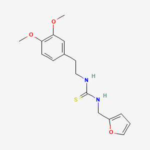 N-[2-(3,4-dimethoxyphenyl)ethyl]-N'-(2-furylmethyl)thiourea