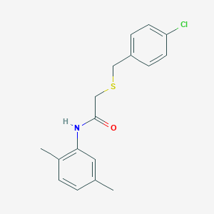 2-[(4-chlorobenzyl)sulfanyl]-N-(2,5-dimethylphenyl)acetamide