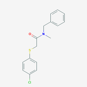 N-Benzyl-2-[(4-chlorophenyl)sulfanyl]-N-methylacetamide