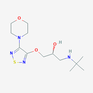 molecular formula C13H24N4O3S B041137 (+)-噻吗洛尔 CAS No. 26839-76-9