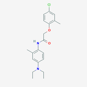 molecular formula C20H25ClN2O2 B4113706 2-(4-chloro-2-methylphenoxy)-N-[4-(diethylamino)-2-methylphenyl]acetamide 