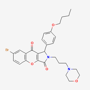 7-bromo-1-(4-butoxyphenyl)-2-[3-(4-morpholinyl)propyl]-1,2-dihydrochromeno[2,3-c]pyrrole-3,9-dione