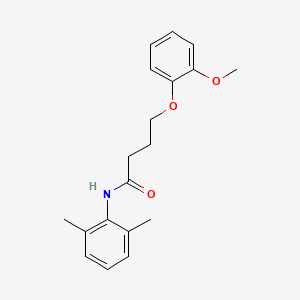 molecular formula C19H23NO3 B4113756 N-(2,6-dimethylphenyl)-4-(2-methoxyphenoxy)butanamide 