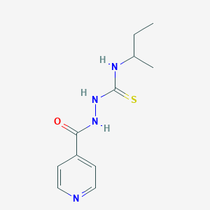 molecular formula C11H16N4OS B4113779 N-(sec-butyl)-2-isonicotinoylhydrazinecarbothioamide 